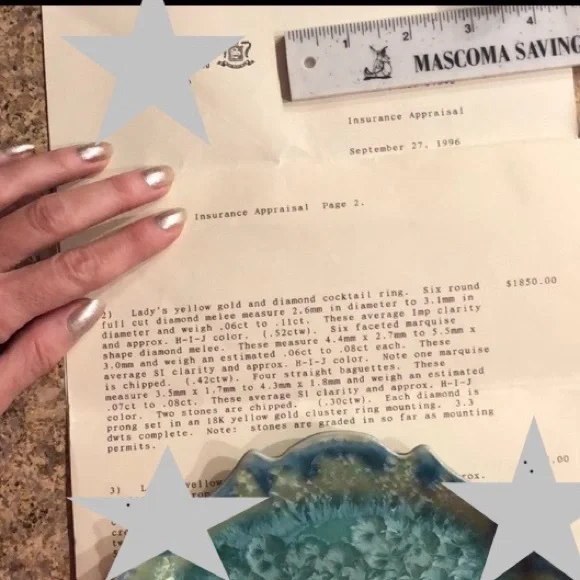 18K Yellow Gold Diamond Cluster Cocktail Ring - Picture 12 of 13